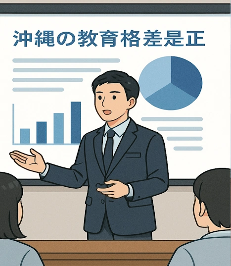 沖縄の教育格差是正のイメージイラスト